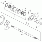 DVX 250 Rear axle assembly
