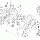 650 H1 TRV Crankcase assembly (vin: 4uf07atv97t270001 and up)