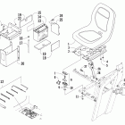 Prowler Seat, battery, and tool kit assembly