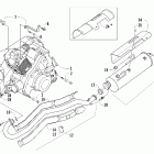 400 4x4 Auto VP Двигатель и глушитель