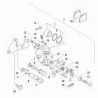 DVX 400 Rear brake assembly