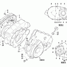 400 TRV Крышки сцепления ,ремня и магнето