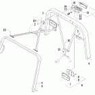 Prowler XT Canopy and taillight assembly