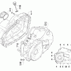 400 4x4 Man Crankcase cover assembly