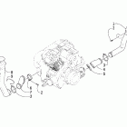 400 4x4 Auto VP Корпус и патрубки охлаждения