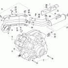 700 EFI SE Двигатель и глушитель
