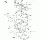 800 SX-R (JS800-A7F) Цилиндр и головка цилиндров