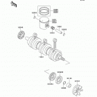 900 STX (JT900-E2) Коленвал и поршни