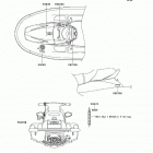 900 STX (JT900-E2) Наклейки предупреждения