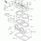 800 SX-R (JS800-A2) Цилиндр и головка цилиндров