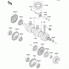 1200 STX-R (JT1200-C2) Коленвал и поршни