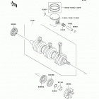 1100 ZXi (JH1100-A8) Коленвал и поршни