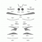KFX50 (KSF50-B7F) Decals(green)(b7f)