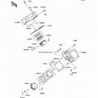 Brute Force 750 4x4i (KVF750-A7F) Цилиндр и поршни