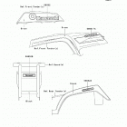 Bayou 250 (KLF250-A7F) Decals(green)(a7f)