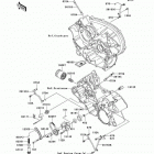 Brute Force 750 4x4i (KVF750-B7F) Масляный и водяной насос. фильтр масленый