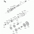 Brute Force 650 4x4i (KVF650-H7F) Трансмиссия
