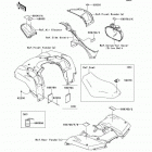 Brute Force 750 4x4i (KVF750-B7F) Наклейки предупреждения