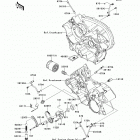 Brute Force 650 4x4i (KVF650-H7F) Масляный и водяной насос. фильтр масленый