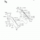 Brute Force 750 4x4i (KVF750-B7F) Боковые обтекатели