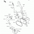 Brute Force 750 4x4i (KVF750-B7F) Крышка вариатора