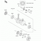 750 ZXi (JH750-C2) Коленвал и поршни
