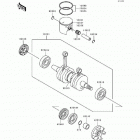 TS (JF650-B8) Коленвал и поршни