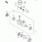 SC (JL650-A5) Коленвал и поршни