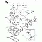 550 SX (JS550-C2) Цилиндр и головка цилиндров