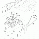 450 SX ATV CHASSIS Топливный бак, сидение