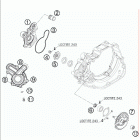 505 SXF ATV ENGINE Водяной насос