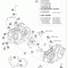 450 SX-F ATV ENGINE Картер двигателя