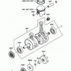 X2 (JF650-A5) Коленвал и поршни