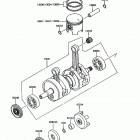 Jet Mate (JB650-A1) Коленвал и поршни