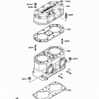 X2 (JF650-A3) Цилиндр и головка цилиндров