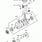 X2 (JF650-A3) Коленвал и поршни