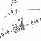 W045197DA/IA VIRAGE Crankshaft and piston - w045197da / ia