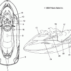 W045304CA MSX 110 Decals - w045304ca / ia / cb / ib / cc / ic
