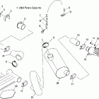 W045305CA MSX 150 Exhaust system - w045305ca / ia / cb / ib / ie / c...