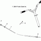 W045304CA MSX 110 Steering cable - w045304ca / ia / cb / ib / cc / i...