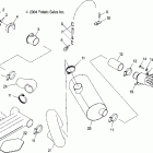 W045304CA MSX 110 Exhaust system - w045304ca / ia / cb / ib / cc / i...