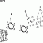 W045304CA MSX 110 Exhaust gaskets and hardware - w045304ca / ia / cb...