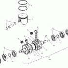 W035101CA/W035101IA VIRAGE I Crankshaft and piston - w035101ca / w035101ia