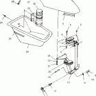 W004673D SLH Front storage compartment - w004673d