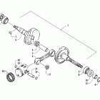 50 Y-6 Коленчатый вал и поршни
