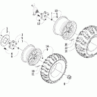 400 FIS Auto Wheel and tire assembly (le)