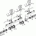 I984590 INTL SLTX Crankshaft & piston - b984590