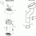 B974071 SL 700 Engine air intake / hull air inlet (sl700 / deluxe...