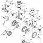 B974978 SLX PRO 785 Crankshaft & piston - b974978