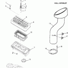 B974071 SL 700 Engine air intake / hull air inlet (intl. sl 700 /...
